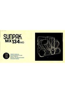 Sunpak 134 MX manual. Camera Instructions.